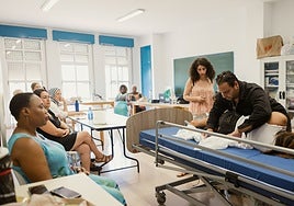 Uno de los cursos de formación del programa Más Empleo en la entidad malagueña Codenaf.