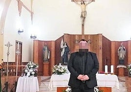 Imagen del padre Fran cuando ejercía el sacerdocio.