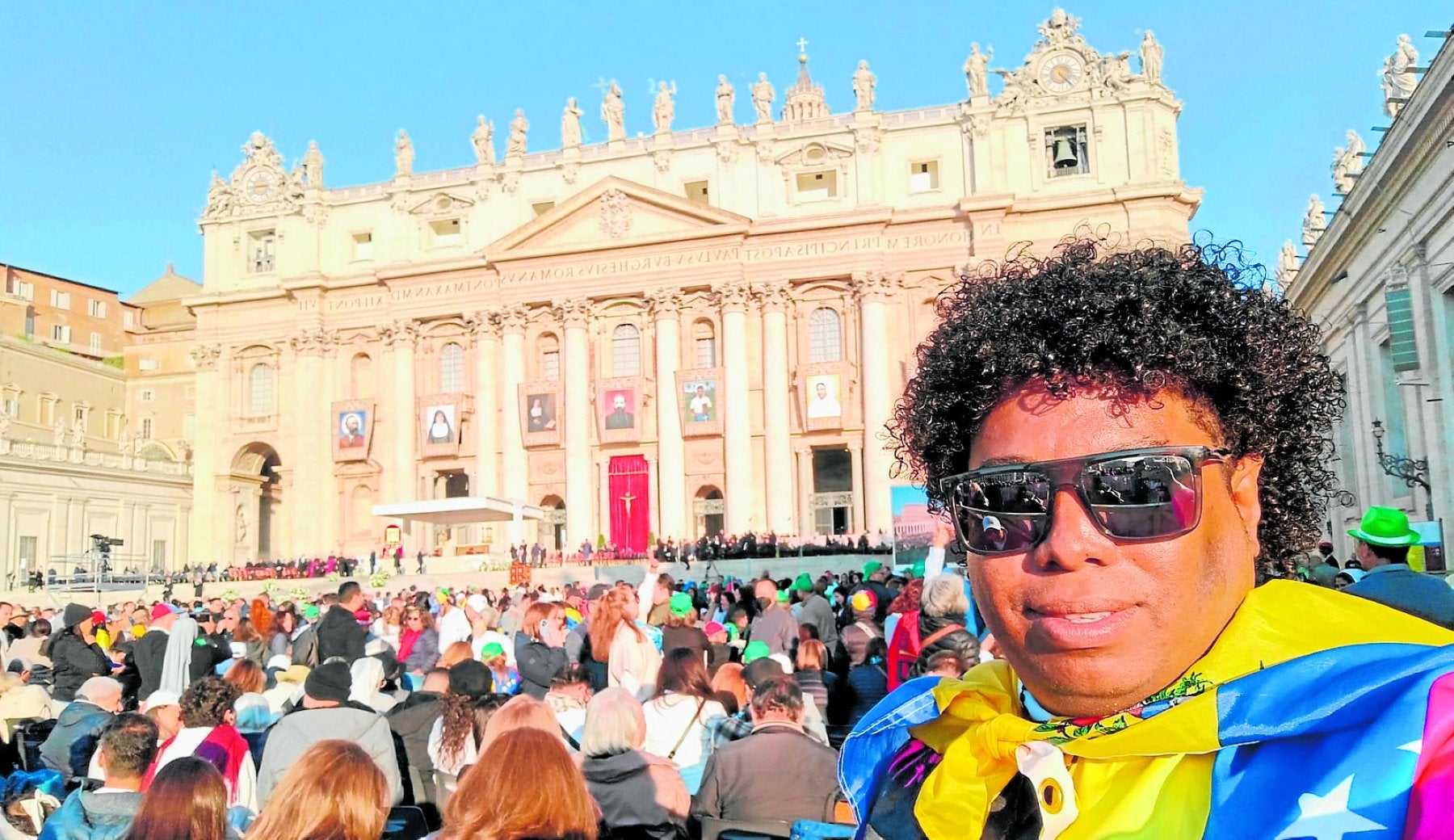 Celis Sucre viajó de Málaga a Roma para vivir en directo la canonización de sus paisanos.