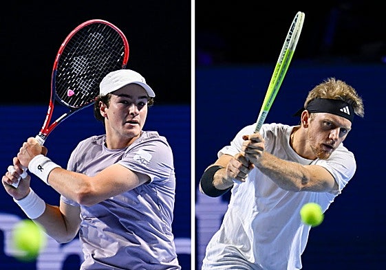 Joao Fonseca y Alejandro Davidovich, rivales este domingo.