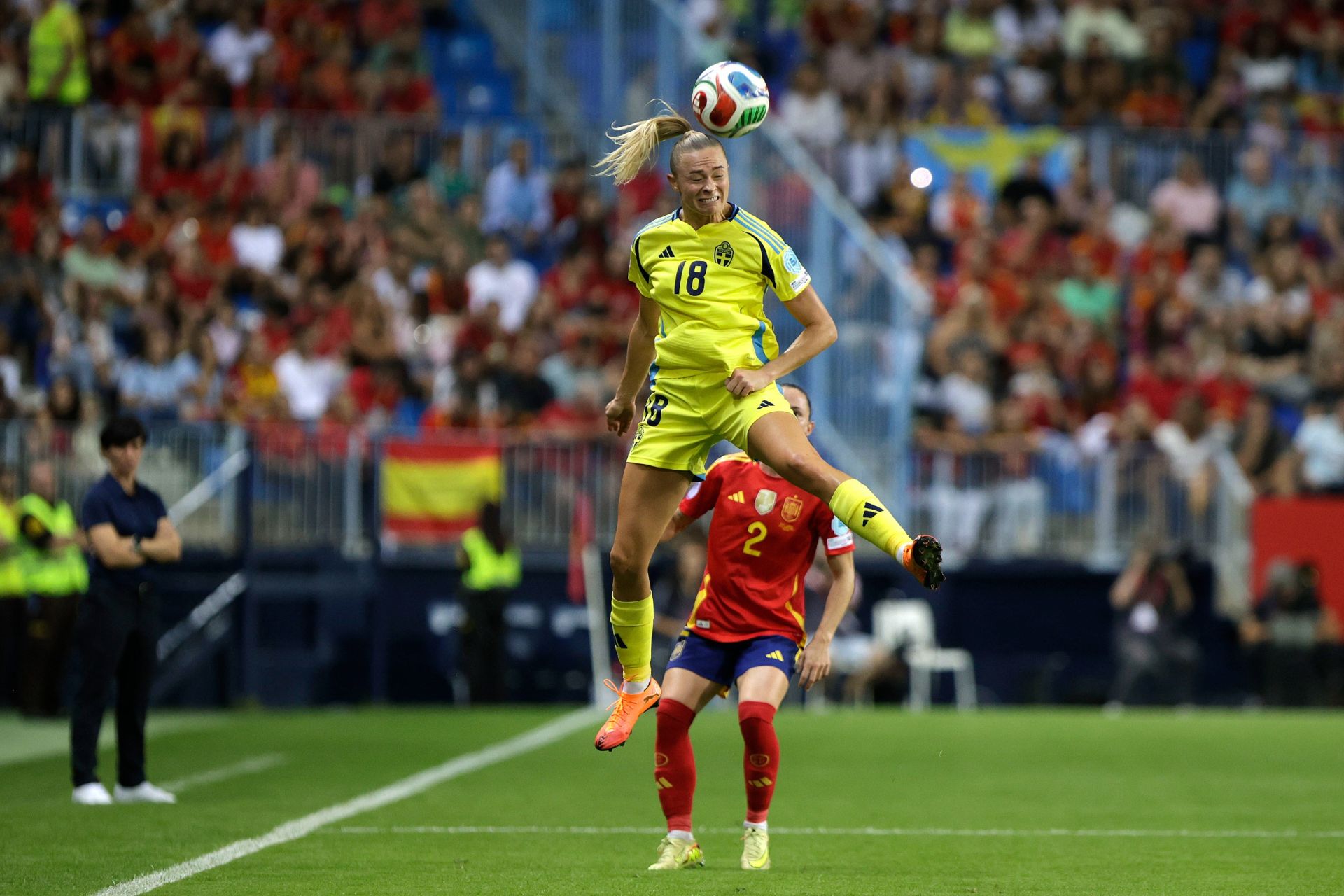 El España-Suecia jugado en Málaga, en imágenes