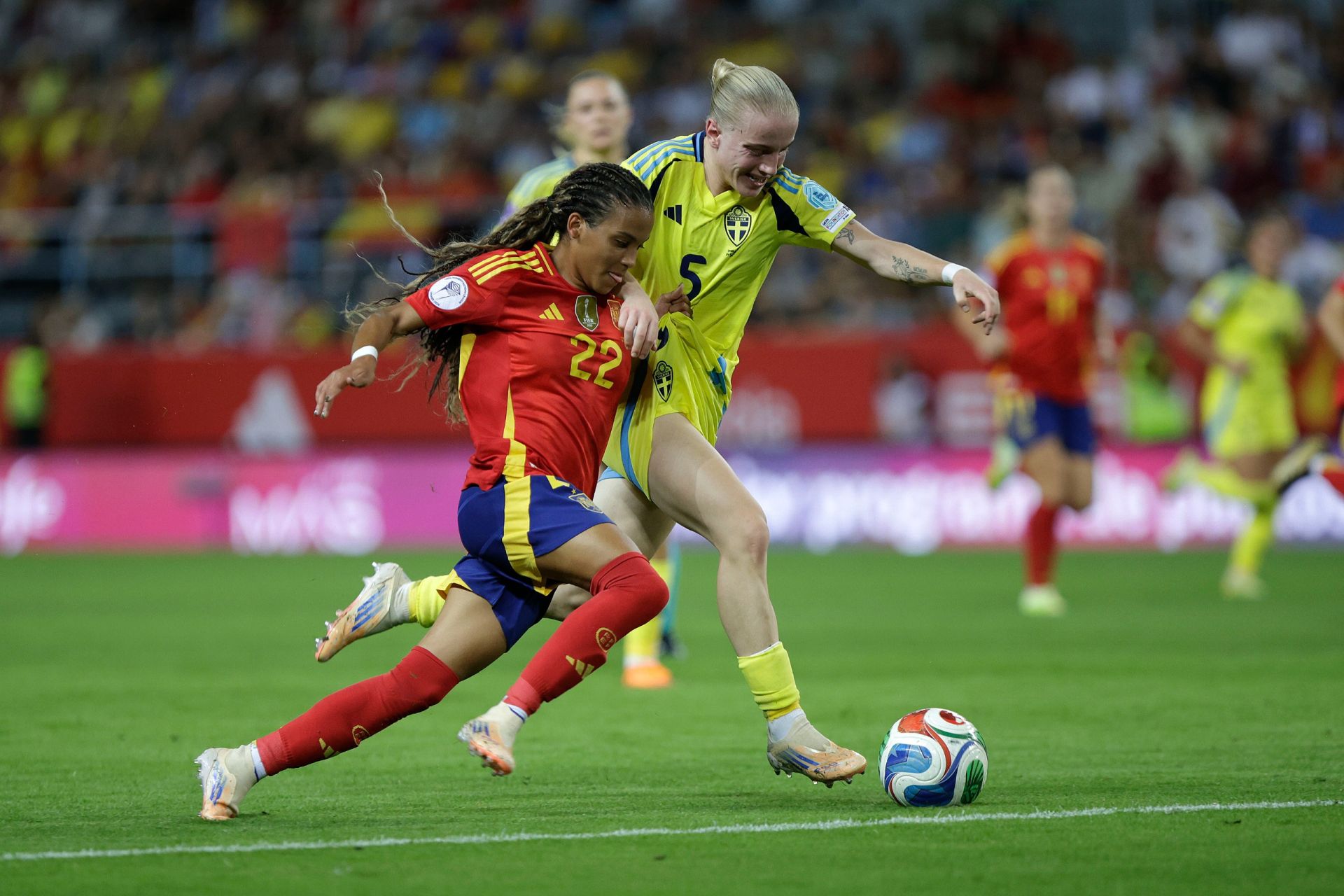 El España-Suecia jugado en Málaga, en imágenes