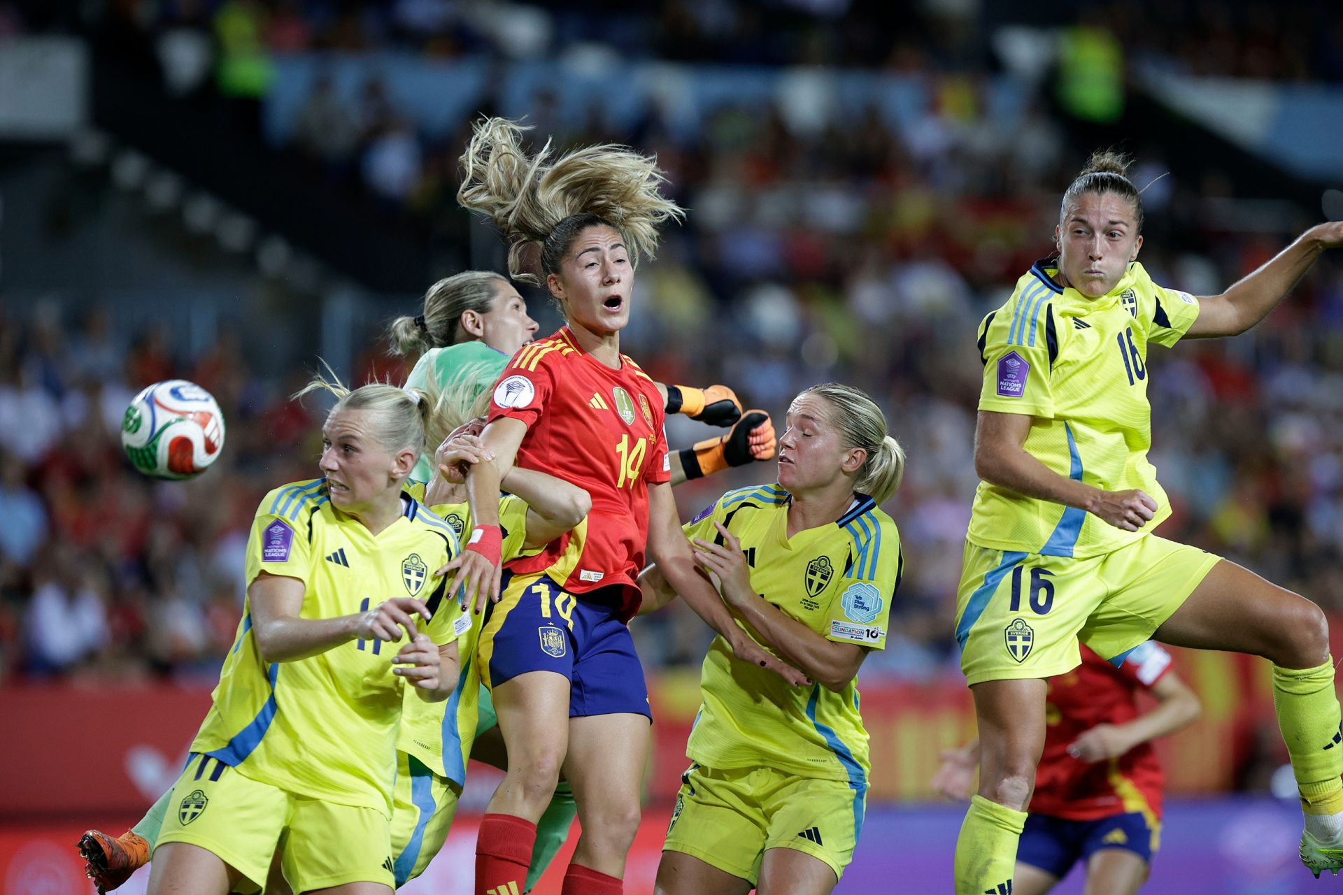El España-Suecia jugado en Málaga, en imágenes