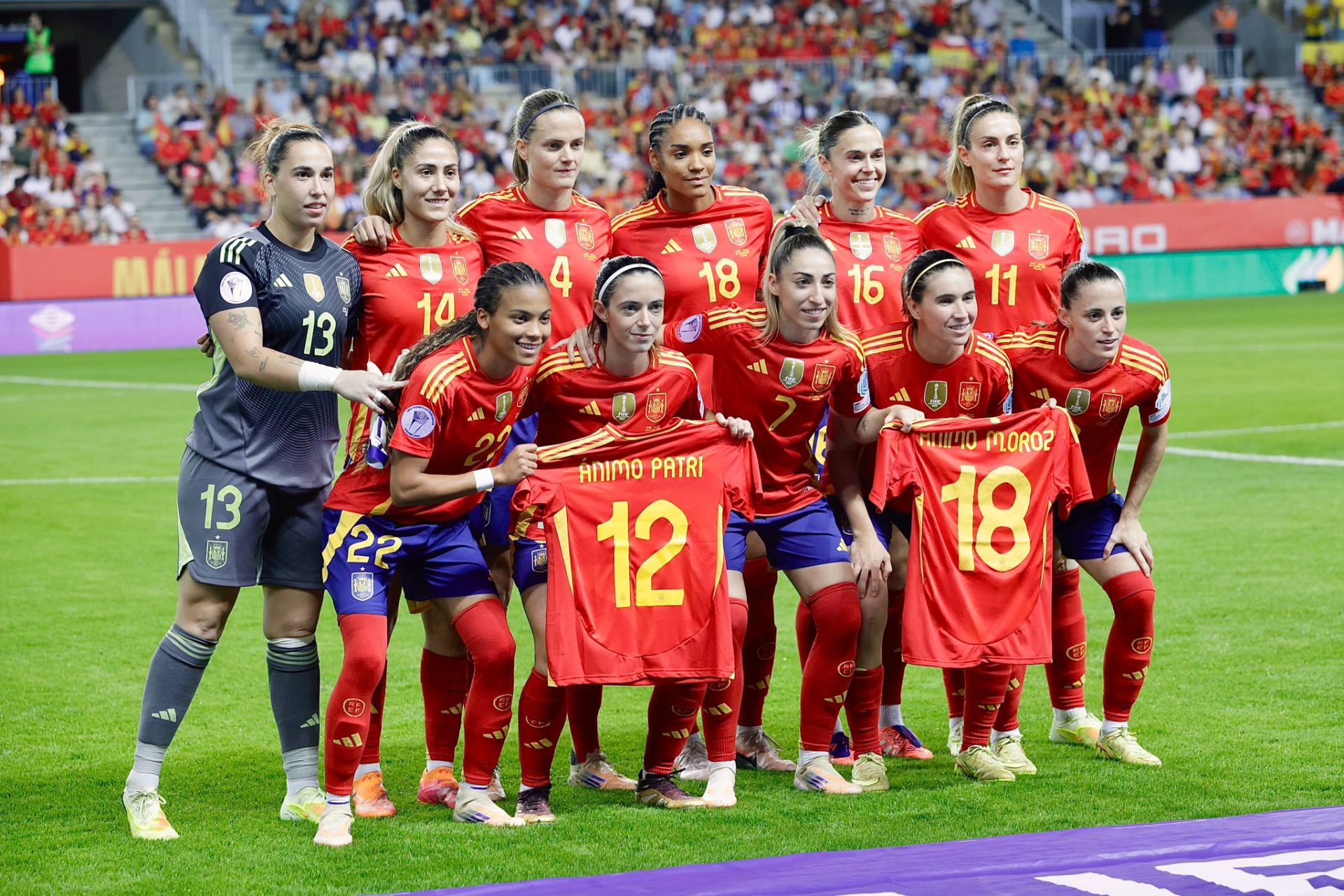 El España-Suecia jugado en Málaga, en imágenes