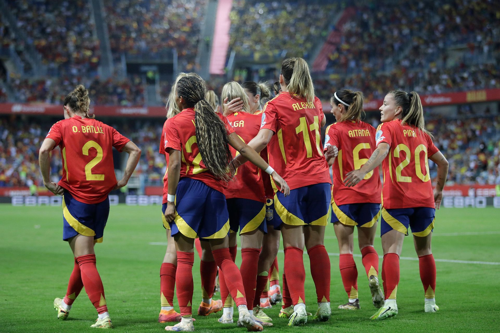 El España-Suecia jugado en Málaga, en imágenes