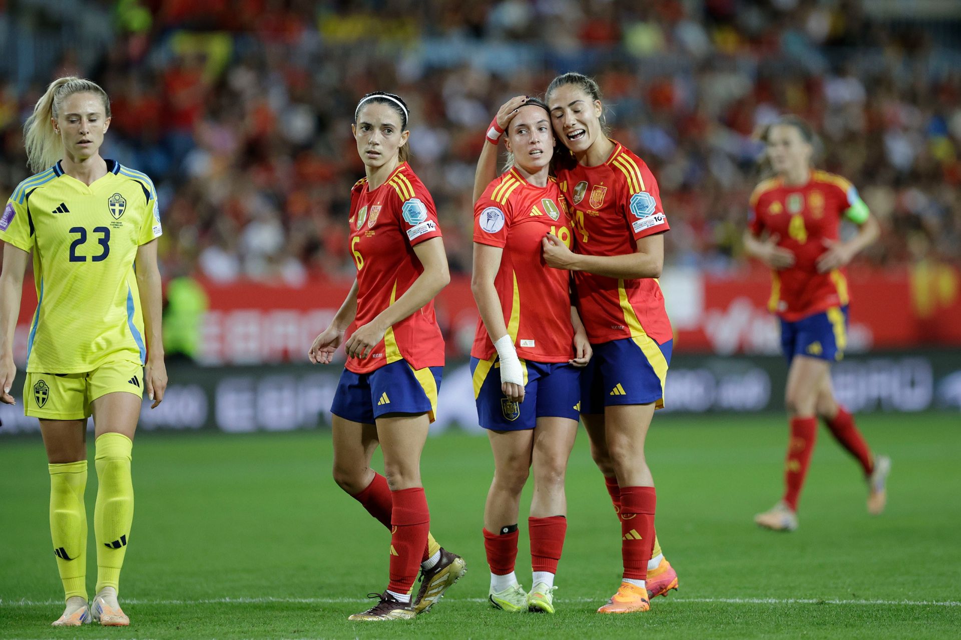 El España-Suecia jugado en Málaga, en imágenes