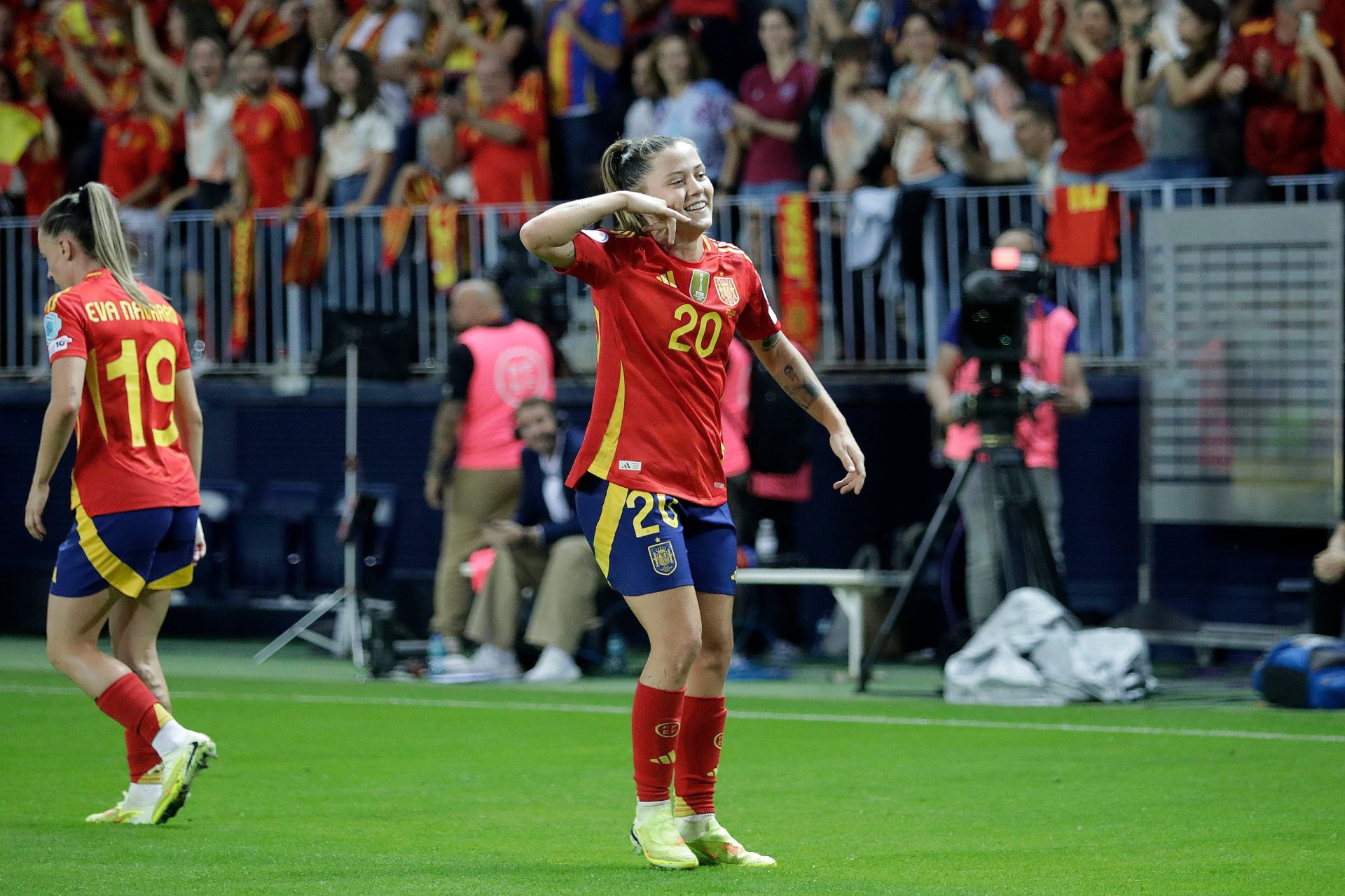 El España-Suecia jugado en Málaga, en imágenes