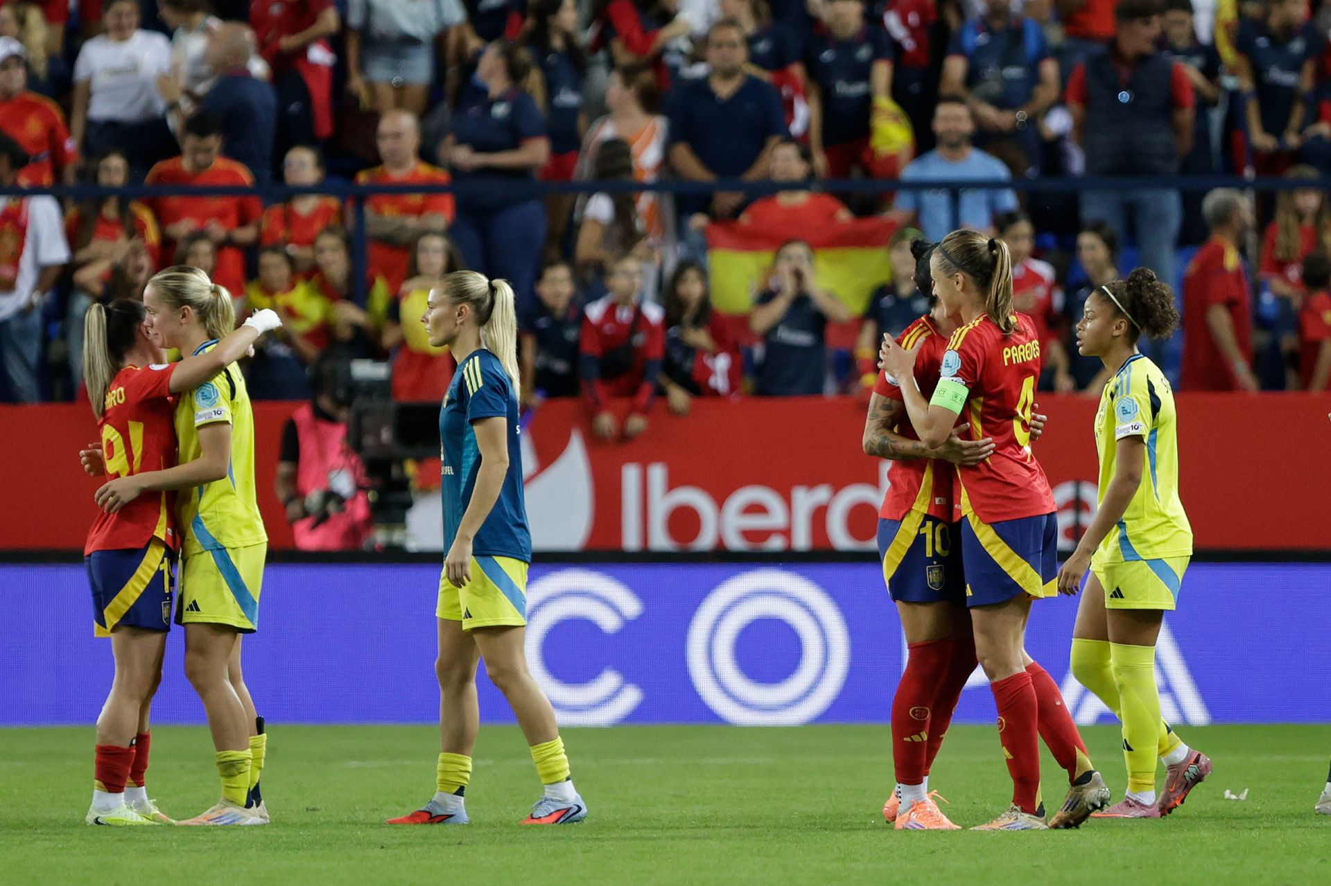 El España-Suecia jugado en Málaga, en imágenes