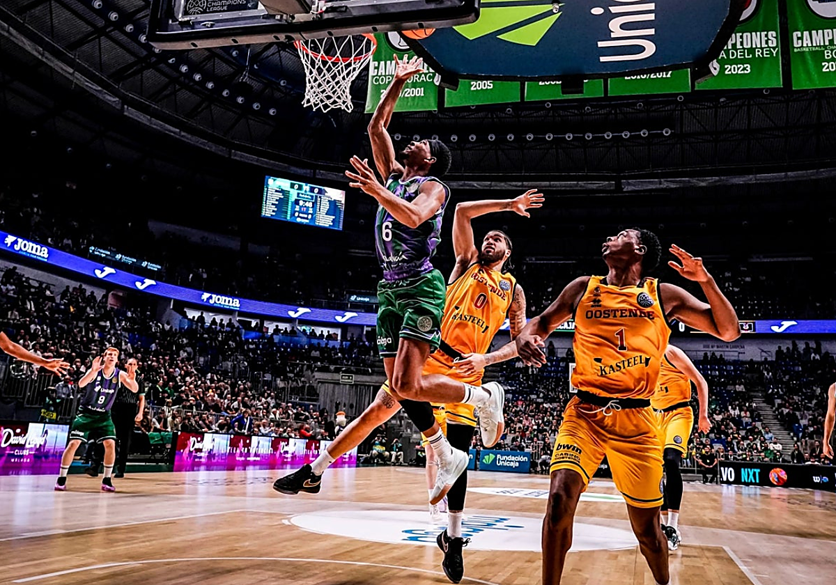 Último partido de BCL entre el Unicaja y el Oostende, el pasado 2024 en el Carpena.