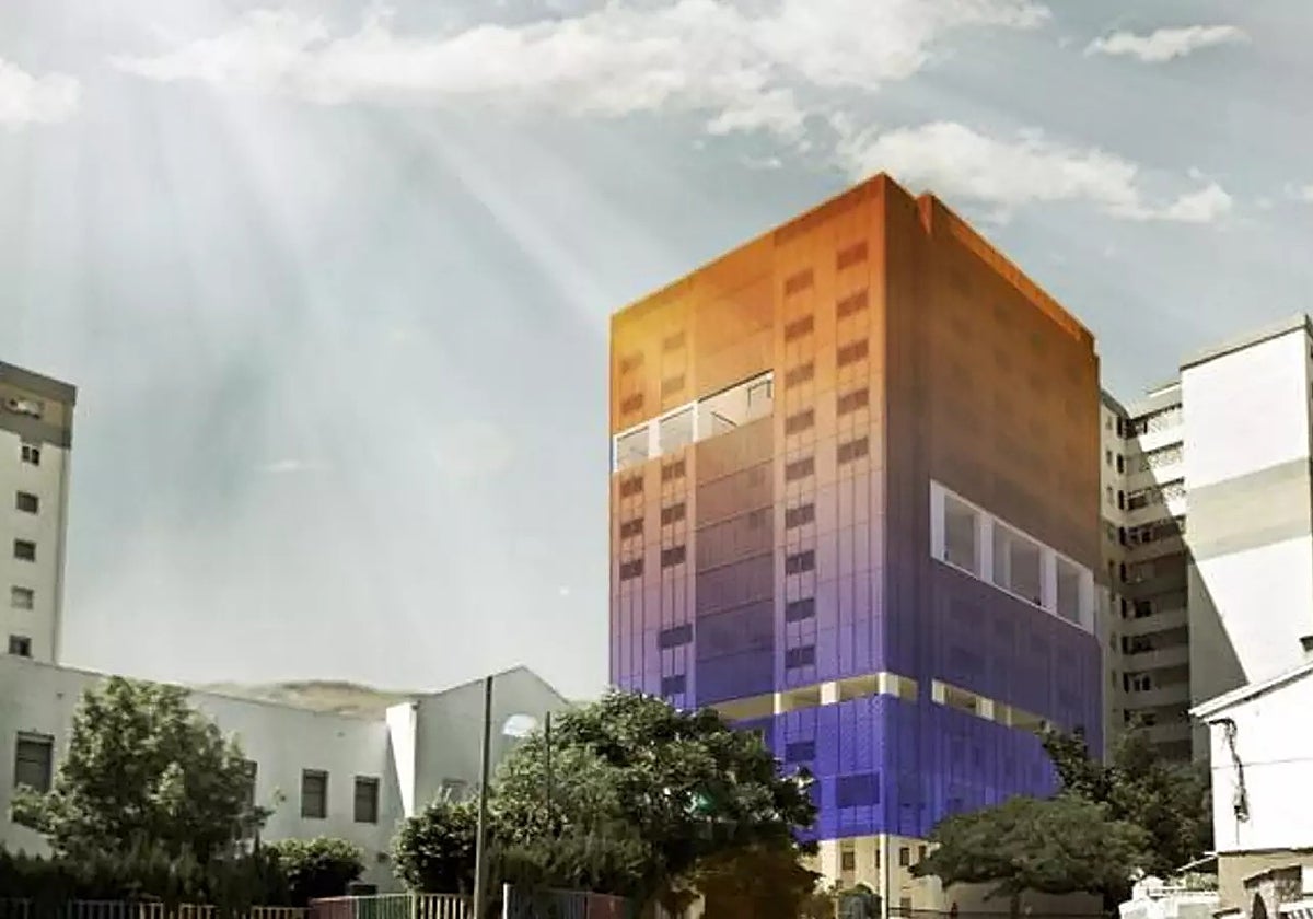 Recreación del proyecto previsto para el número 27 de la calle Cabriel.