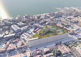 Recreación del futuro complejo residencial.