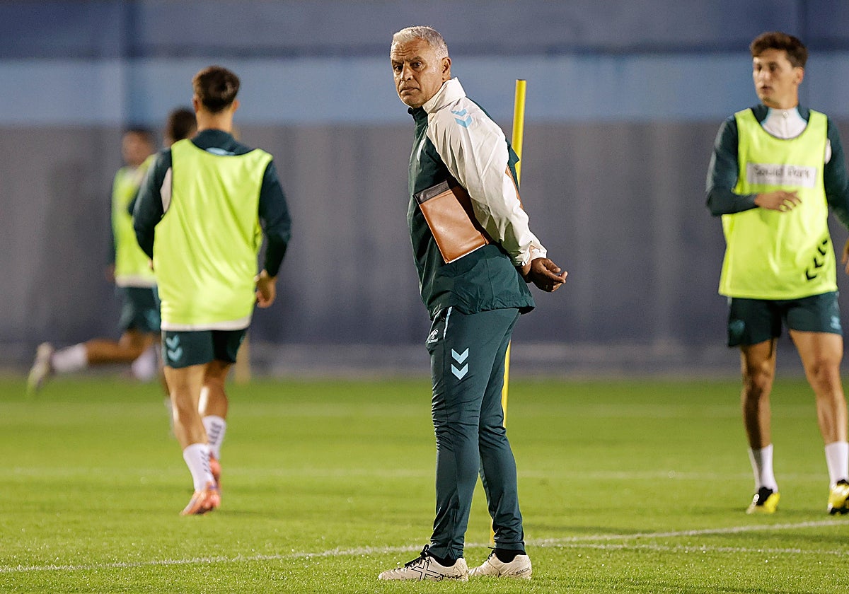 Sergio Pellicer, en un entrenamiento esta semana.