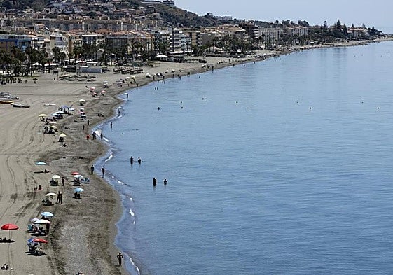 Vista de las playas de Rincón de la Victoria.