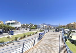 Imagen del bulevar de San Pedro Alcántara.