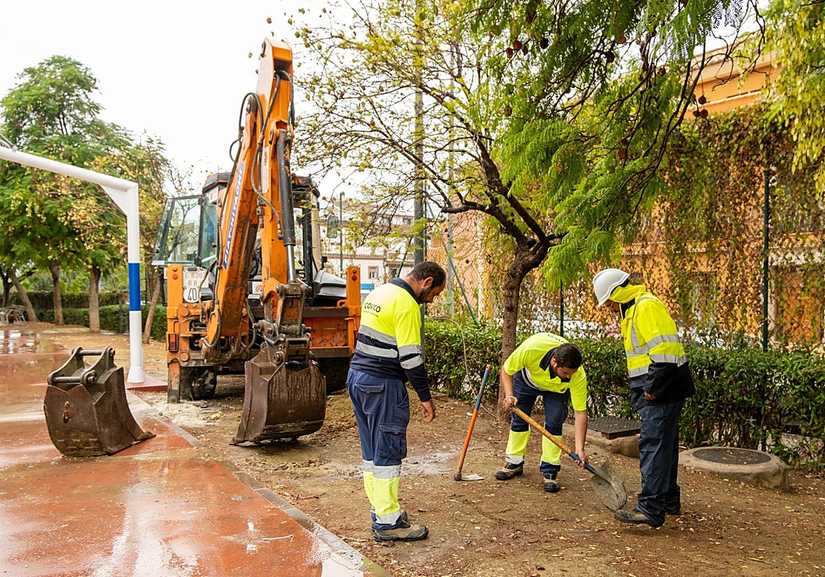 Los trabajos durarán alrededor de dos semanas.