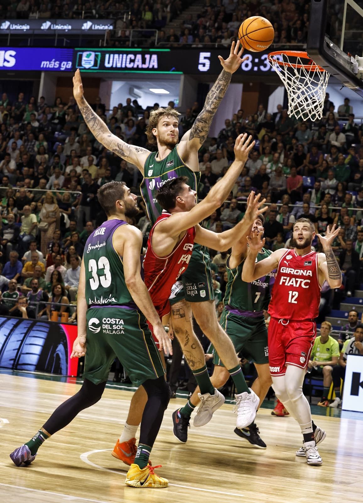 El Unicaja-Girona, en imágenes