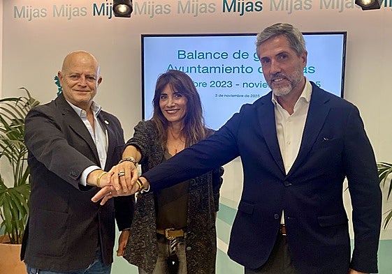 Juan Carlos Cuevas, Ana Mata y Juan Carlos Maldonado escenificaron unidad.