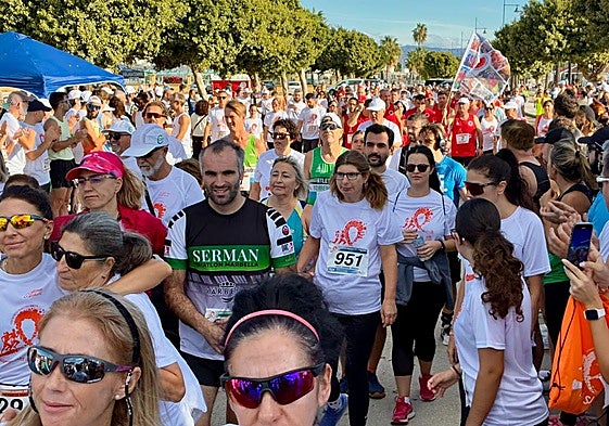 Participantes en la primera edición de la Carrera No+Suicidios.