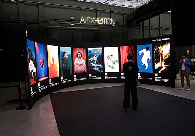 Exposición de arte hecho con IA.