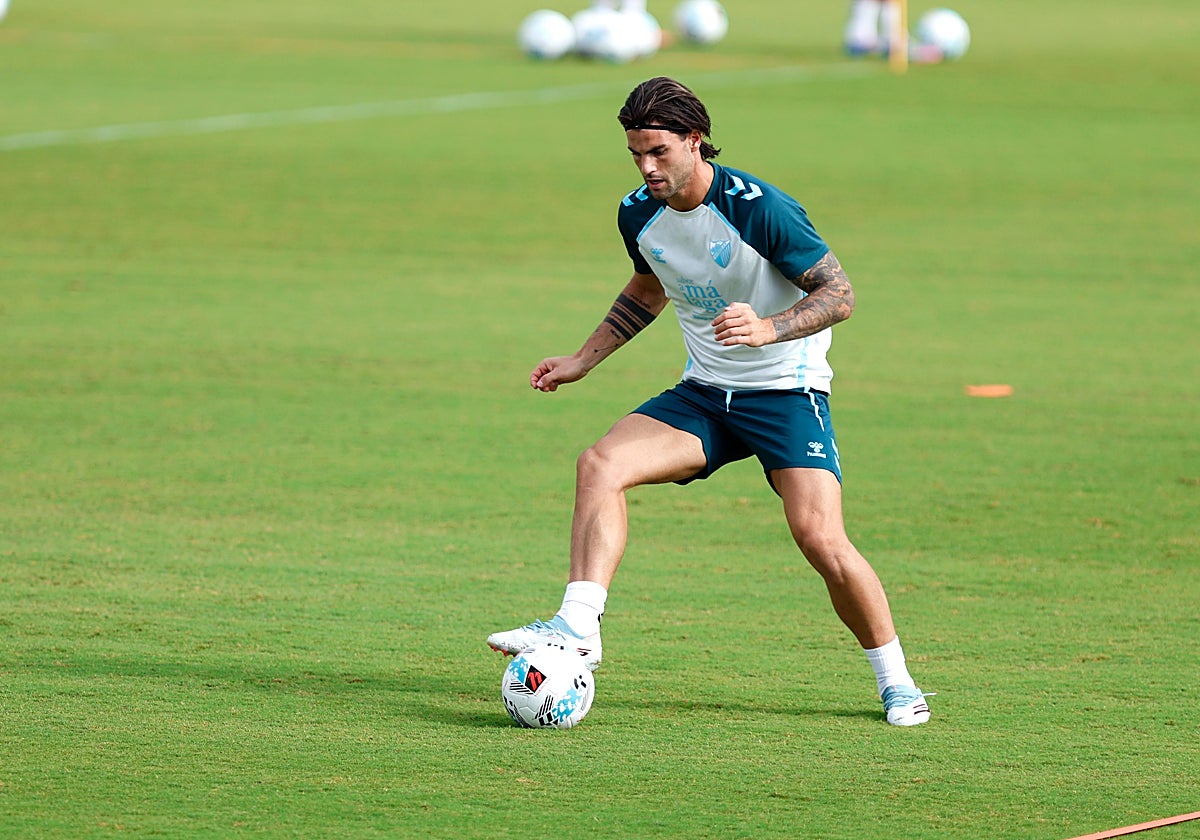 Jauregi, durante un entrenamiento reciente en La Academia.