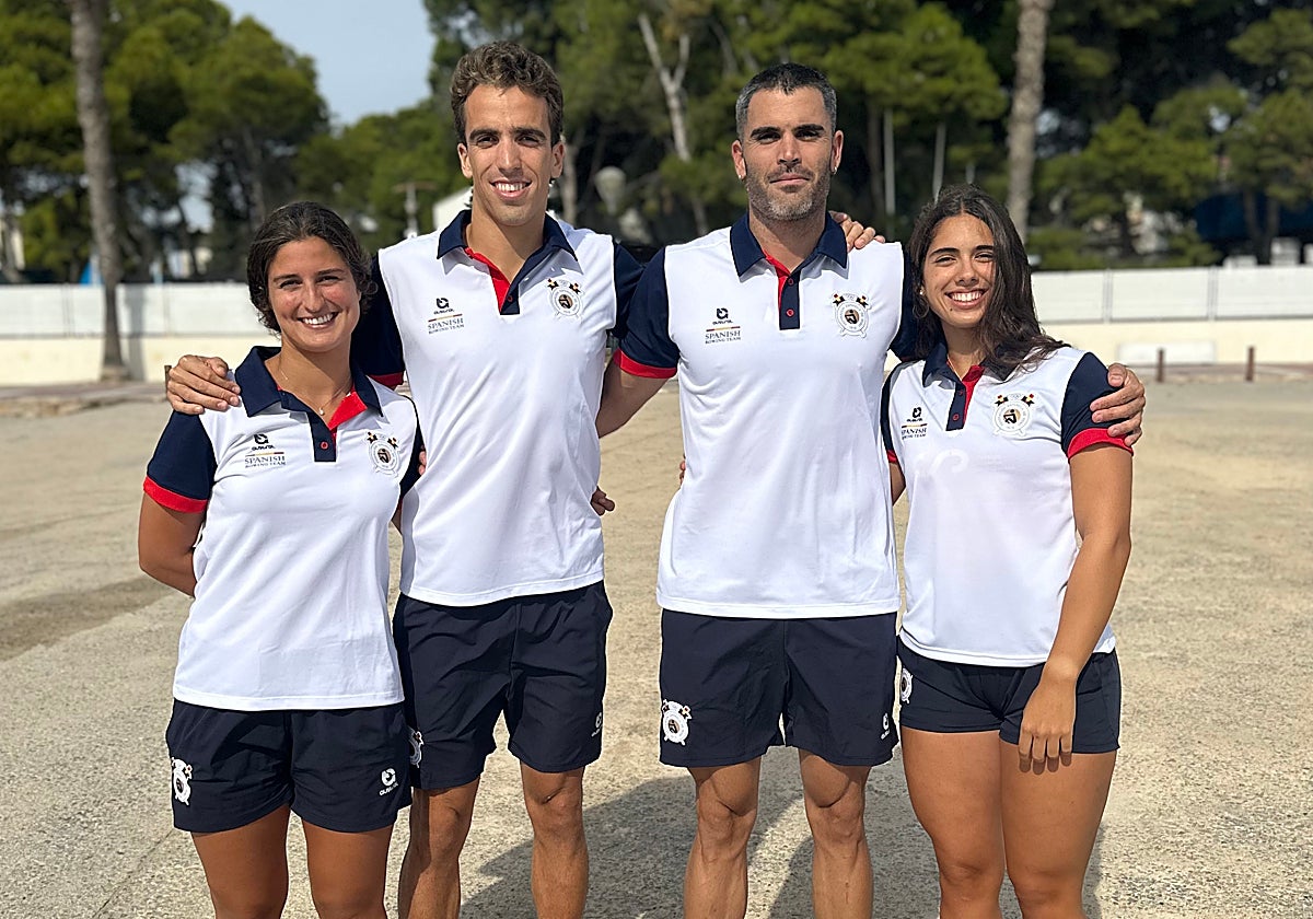 Teresa Díaz, Pablo Hermoso, Adrián Miramón y Marta Paradas.