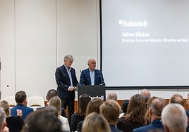 Juan Krauel y Jaime Matas, en la convención de la Territorial Sur.