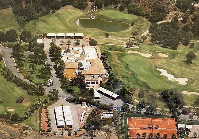 Imagen aérea del Marbella Golf.
