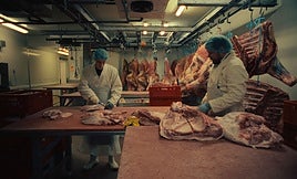 En el matadero: fotograma de 'Frisch'