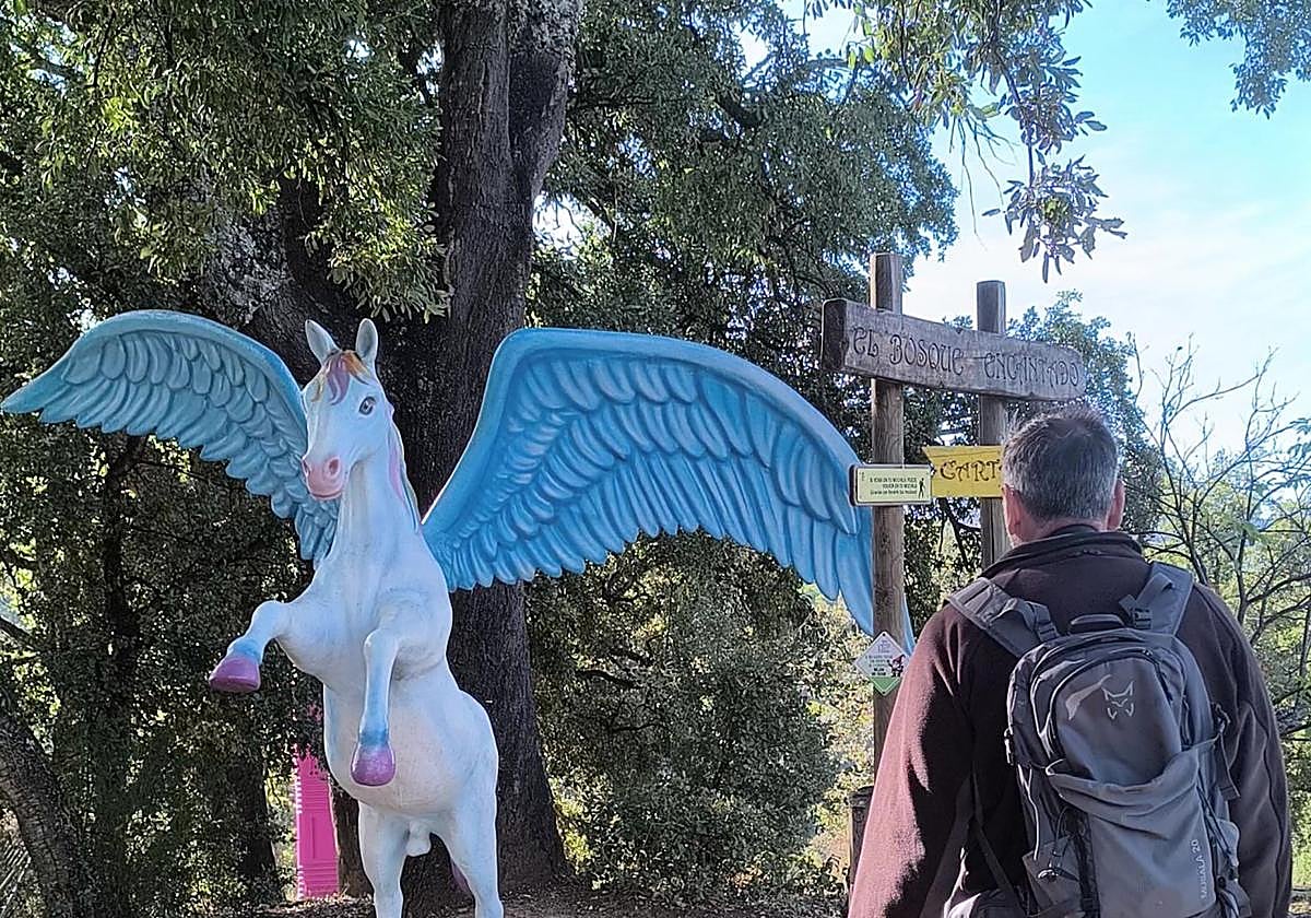 El sendero recorre el Bosque Encantado