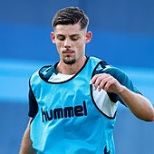 Montero, durante un entrenamiento reciente.