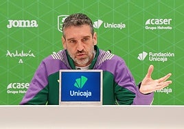 Ibon Navarro, en la previa del Unicaja-Zaragoza.