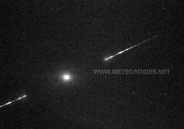 La bola de fuego visible este viernes en Andalucía.