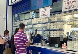 El segundo premio de la Lotería Nacional cae íntegro en Málaga por segundo sábado consecutivo