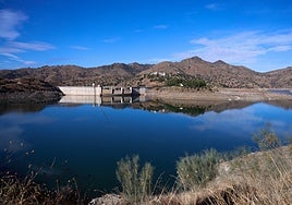 El embalse de Casasola, en Almogía, hace unas jornadas.