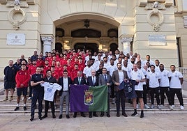 Recepción con honores a las selecciones de rugby XV de España y Fiyi