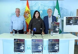 La directora general de Cultura, Carmen Díaz, ha presentado el festival junto al presidente de la Peña Flamenca Sierra Blanca, Juan Recio.