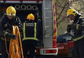 Imagen de archivo de bomberos malagueños.