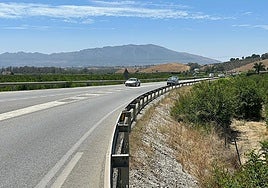 La actual autovía en la zona de Casapalma.