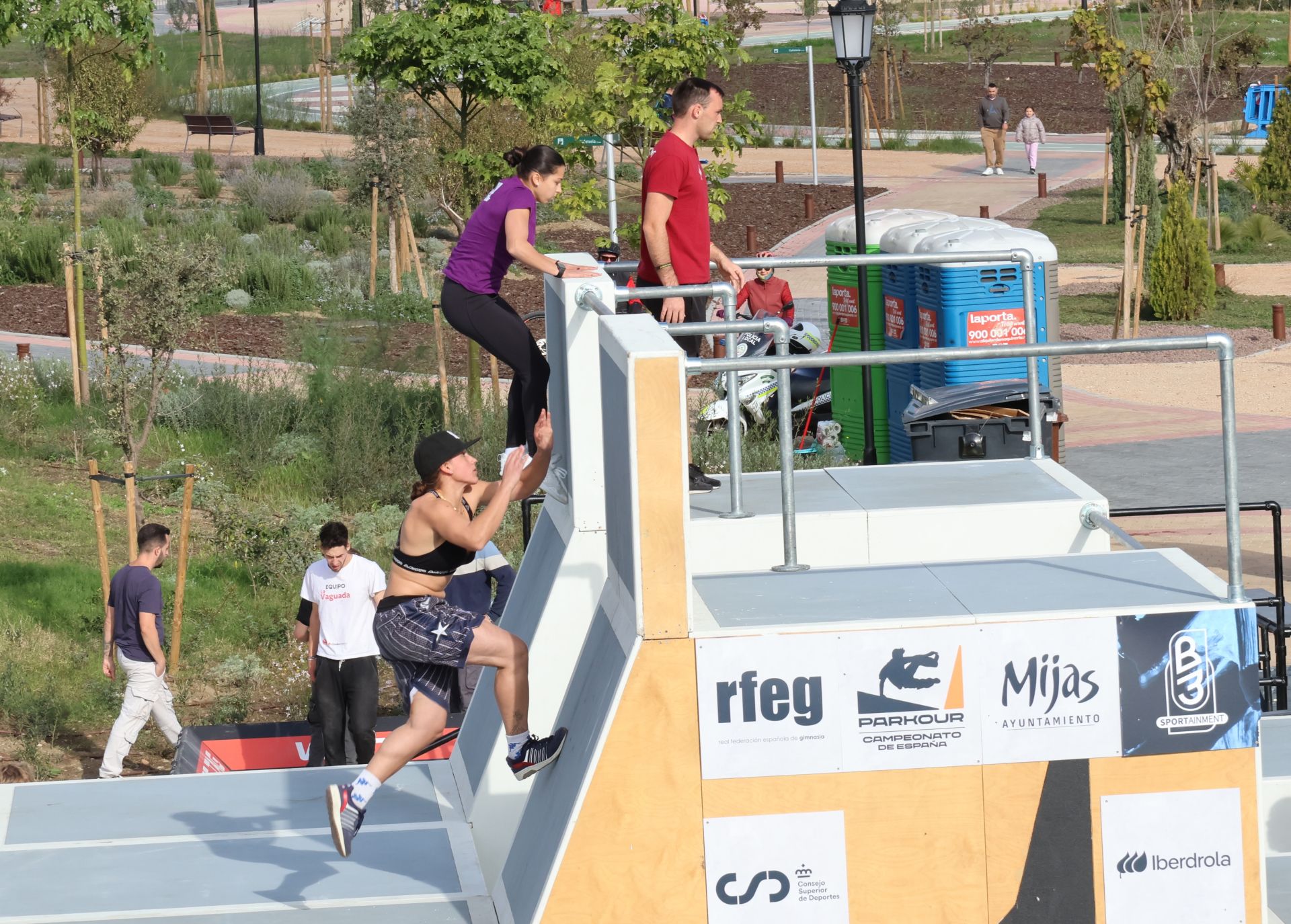 El campeonato de España de Parkour de Mijas, en imágenes