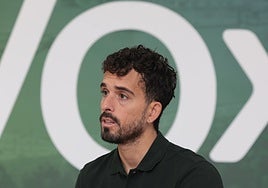 Hernández Quero, en una imagen de archivo, en la sede provincial de Vox.
