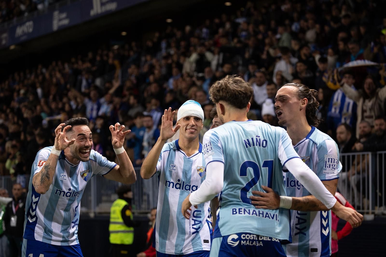 El Málaga-Mirandés, en imágenes