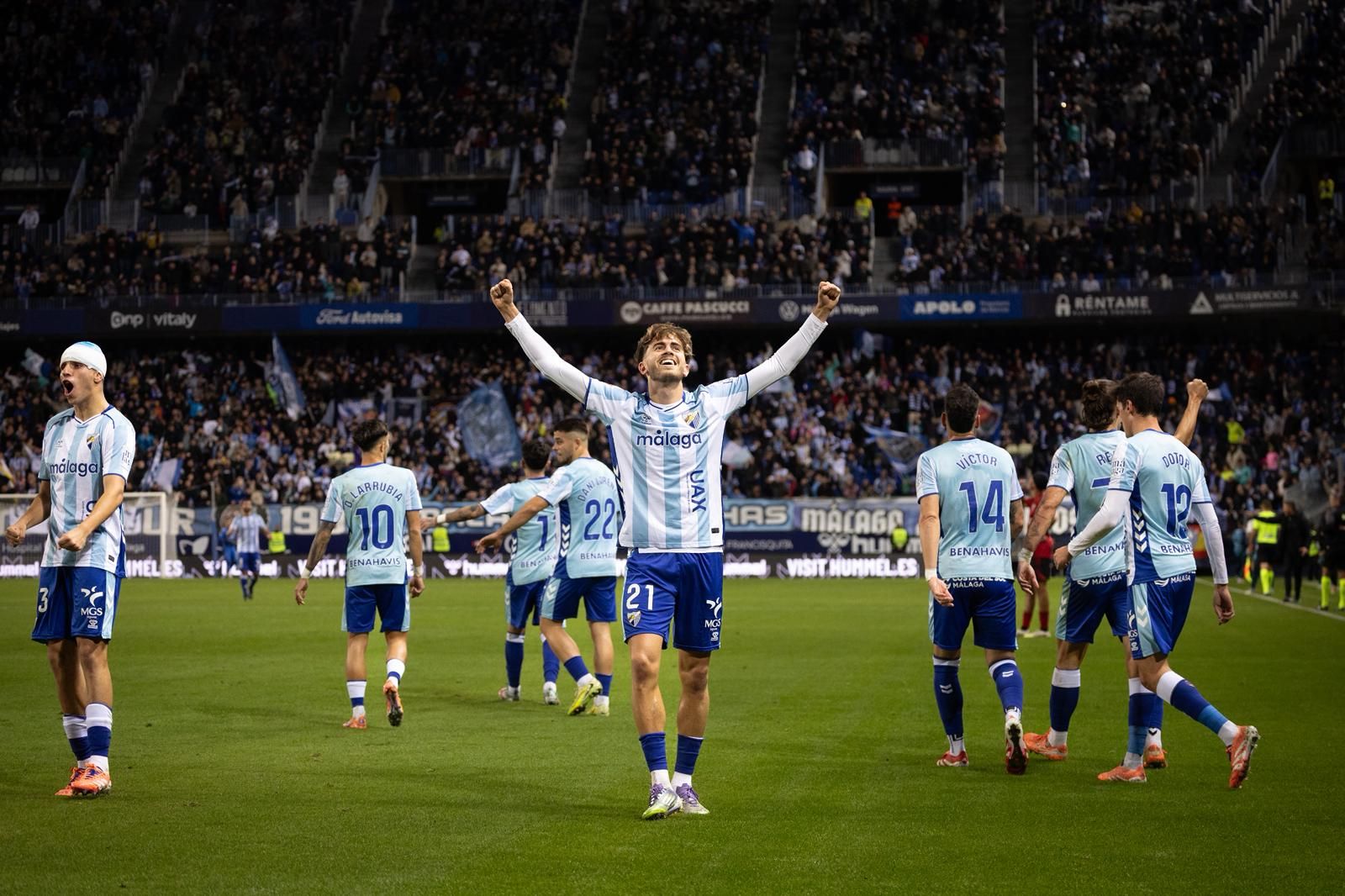 El Málaga-Mirandés, en imágenes