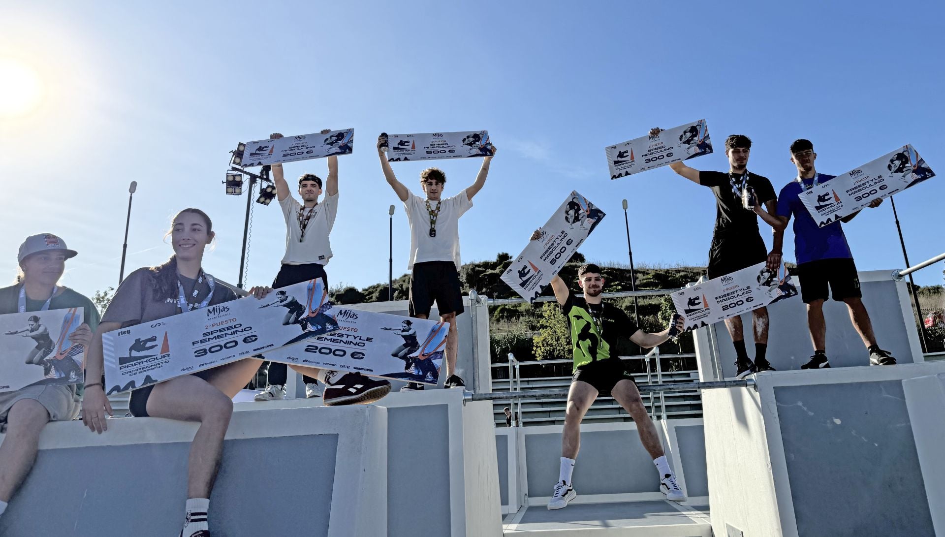 El campeonato de España de Parkour de Mijas, en imágenes