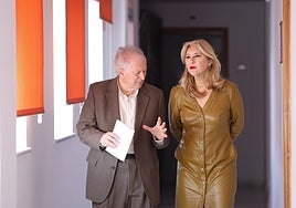 Felipe Romera y Carolina España, hoy en la sede social de Málaga TechPark.