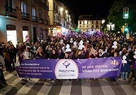 Málaga grita contra la violencia machista y el negacionismo