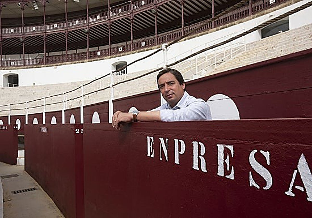 Garzón, en una imagen de archivo, en uno de los burladeros del callejón de La Malagueta.