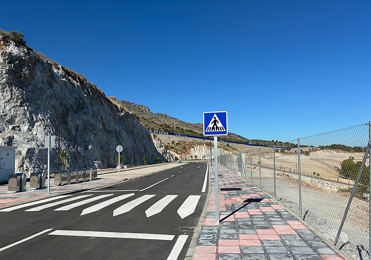 Nuevo vial, en El Pozuelo.