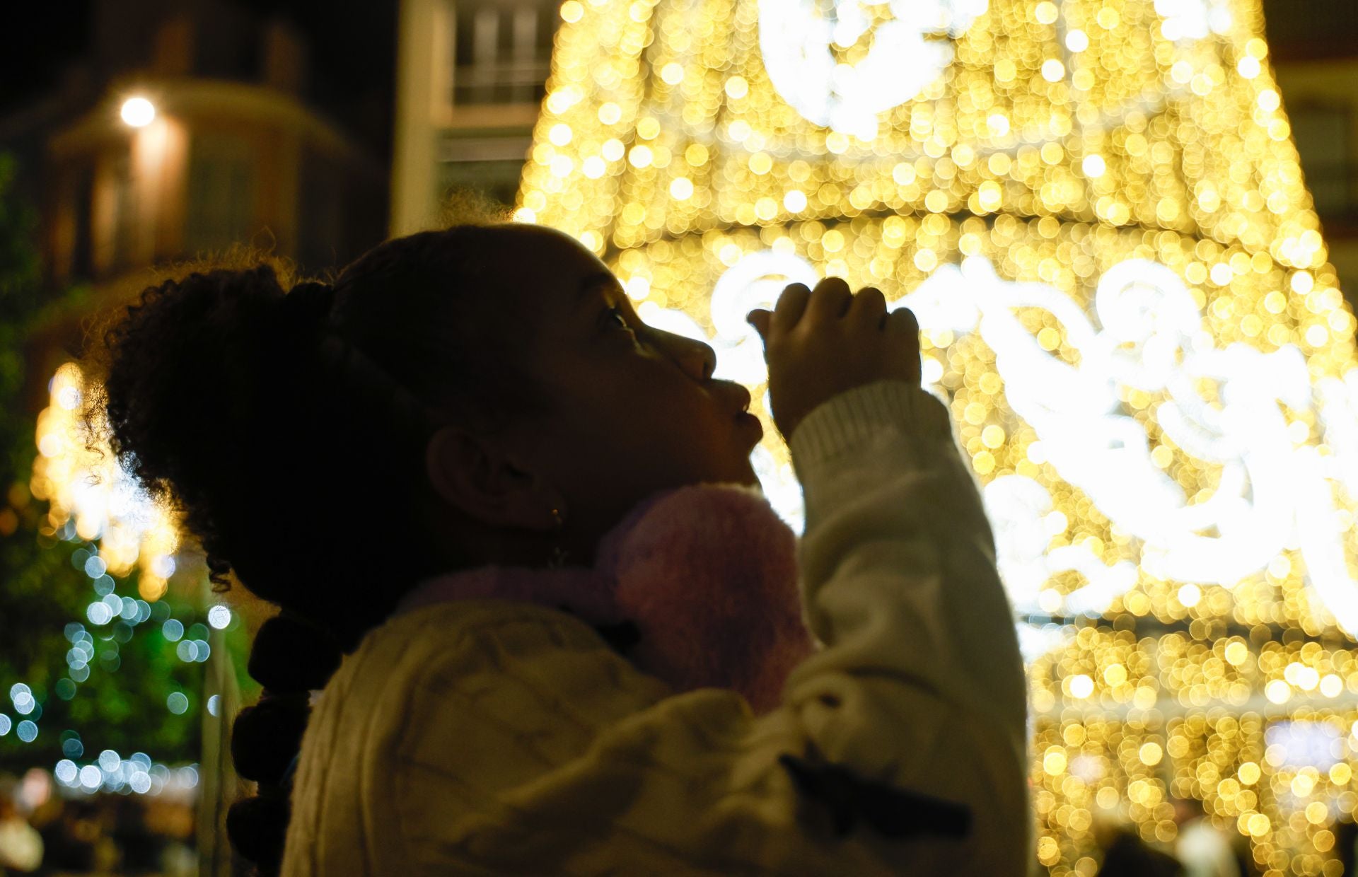 Calle Larios estrena nuevo alumbrado: 'Natividad de luz'