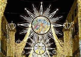 Calle Larios estrena nuevo alumbrado: 'Natividad de luz'