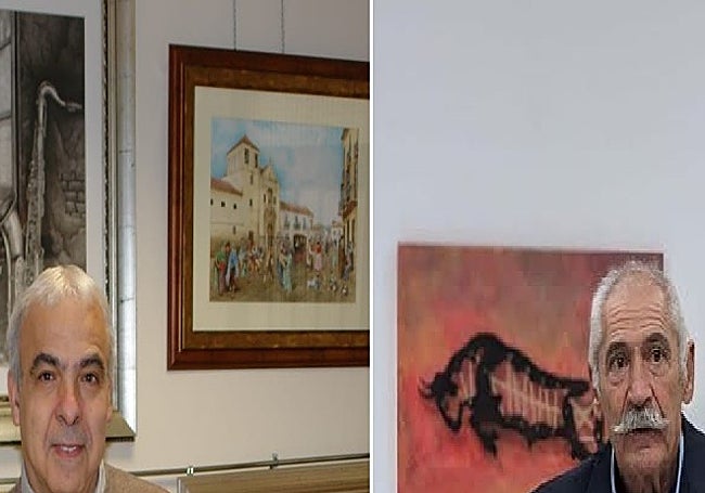 Montaje con dos imágenes de los artistas veleños Claudio López (izquierda) y José Casamayor (derecha).